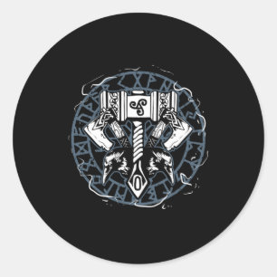 Adesivo Celtic Huginn E Muninn Raven Viking