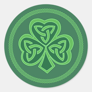 Adesivo Celtic Knot Shamrock