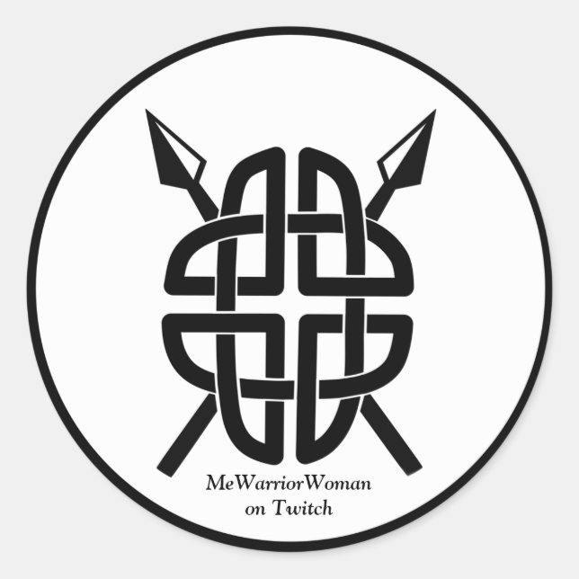 Adesivo Celtic Shield, MeWarriorWoman no Twitch (Frente)