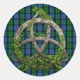 Adesivo Celtic Trinity Knot E Clan Morrison Tartan