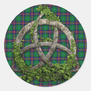 Adesivo Celtic Trinity Knot E Clan Young Tartan