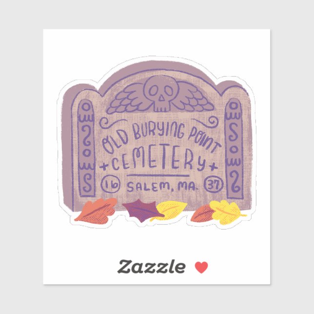 Adesivo Cemitério antigo do Pt Salem (Folha)