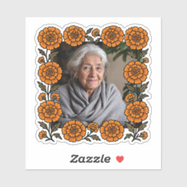 Adesivo Cempasúchil Ofrenda Con Foto Día de Muertos