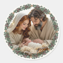 Cena de Natal Menino Jesus no Presépio Sua Foto