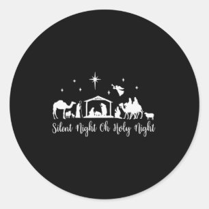 Adesivo Cena de Natal Silenciosa Noite Santa Religiosa