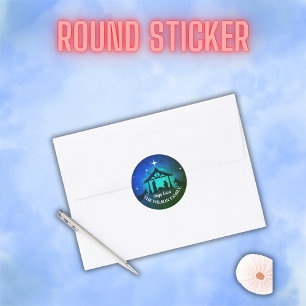 Adesivo Cena de Natividade - Felz pascoa  