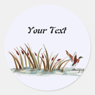 Adesivo Cena de Pato de Mallard, Natureza Pacífica 2