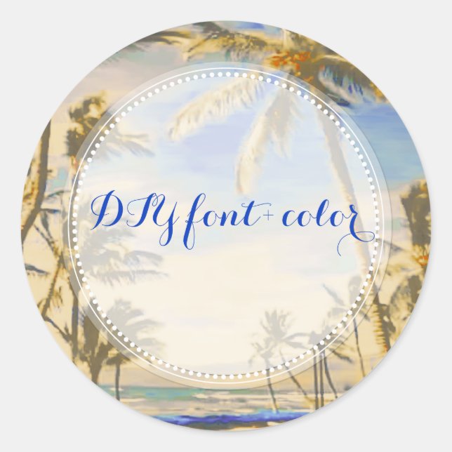 Adesivo Cena de praia de PixDezine (Frente)