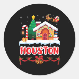 Adesivo Cena Festiva de Natal em Houston Winter Wonderla