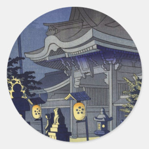 Adesivo Cena Noturna do Santuário Kitano Asano Takeji