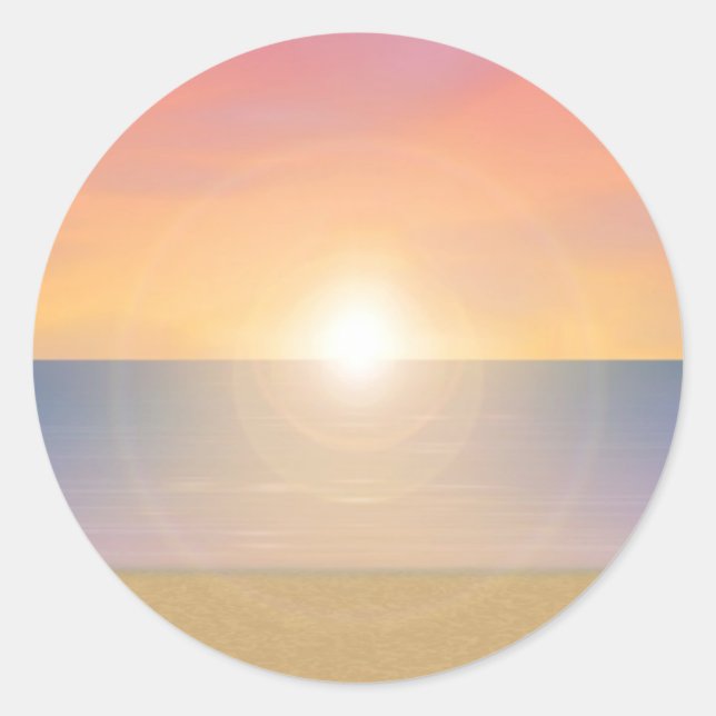 Adesivo Cena Sunset Beach: (Frente)