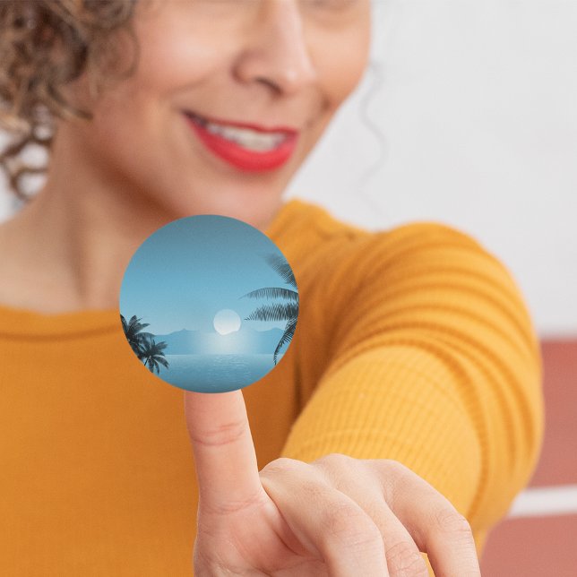 Adesivo Cena Tropical Noturna (Criador carregado)