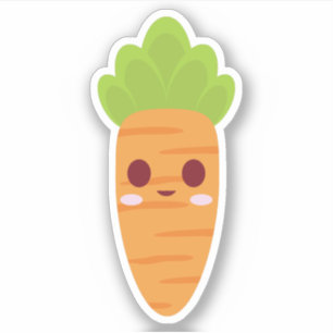 Adesivo Cenoura de bebê bonito