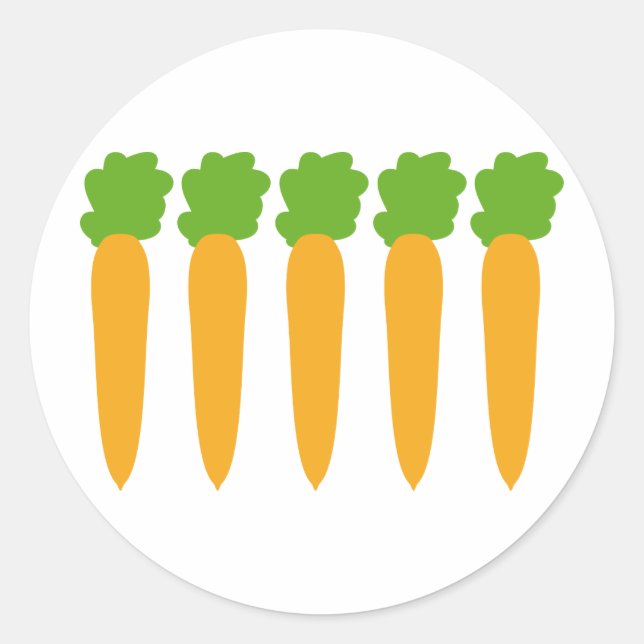 Adesivo cenouras alinhadas (Frente)