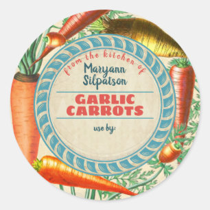Adesivo Cenouras personalizadas da cozinha