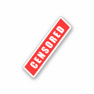 Adesivo Censored, funny design