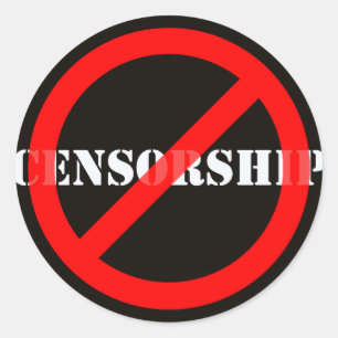Adesivo Censura da proibição