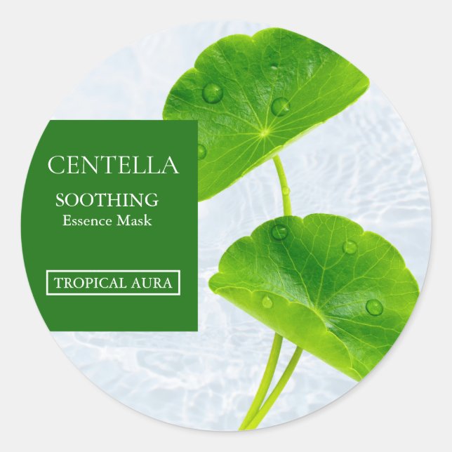 Adesivo Centella Asiatica Facial Mask Label (Frente)