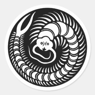 Adesivo Centopeia da Família Japonesa