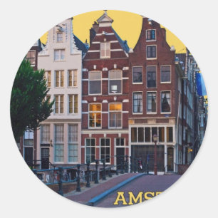 Adesivo Centro de Amsterdão-Keizersgracht
