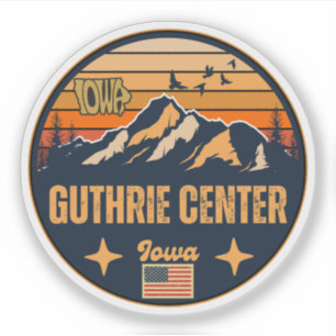 Adesivo Centro de Guthrie, Iowa, Estados Unidos