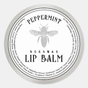 Adesivo Cera-de-abelha Lip Balm Queen Bee Silver