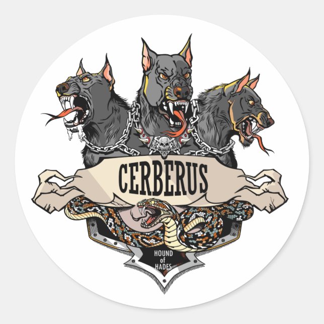 Adesivo Cerberus e Cobra (Frente)