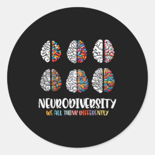 Adesivo Cérebro autismo neurodiversidade asd conscientizaç