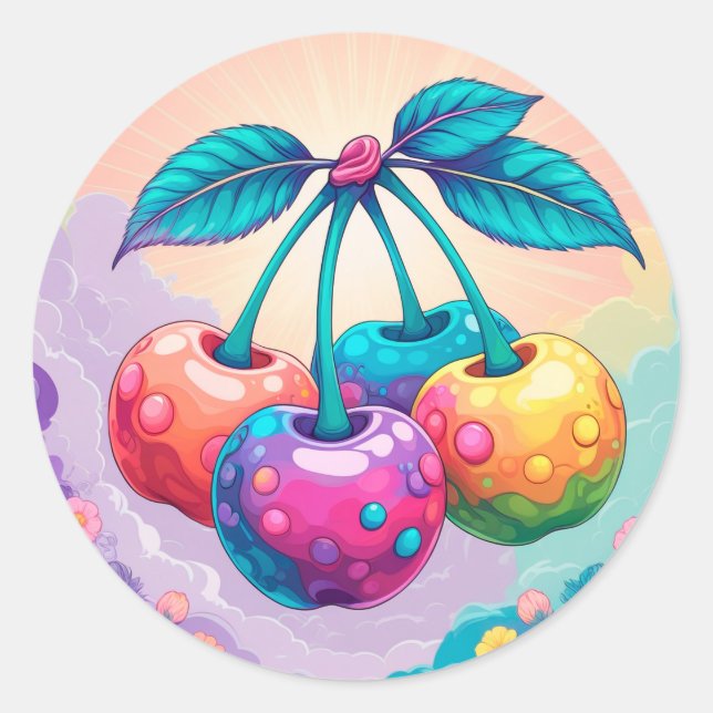 Adesivo Cereja colorida para o verão (Frente)
