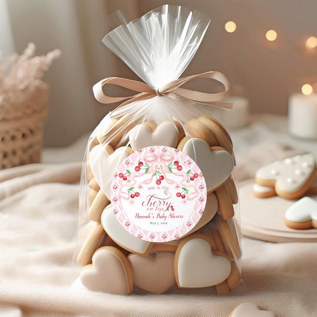 Adesivo Cereja no Chá de fraldas Superior (Criador carregado)