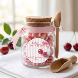 Adesivo Cereja no Topo Arco Retro Rosa Chá de Bebê Menina