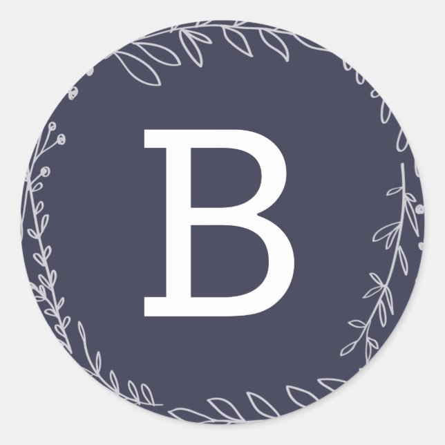 Adesivo Cereja | Vinhetas de férias monograma (Frente)