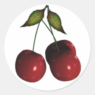 Adesivo Cerejas de Meio-Tom 3D