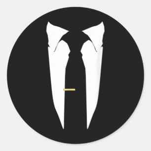 Adesivo Cerimônia de Solteiro de Baile de formatura Tuxed