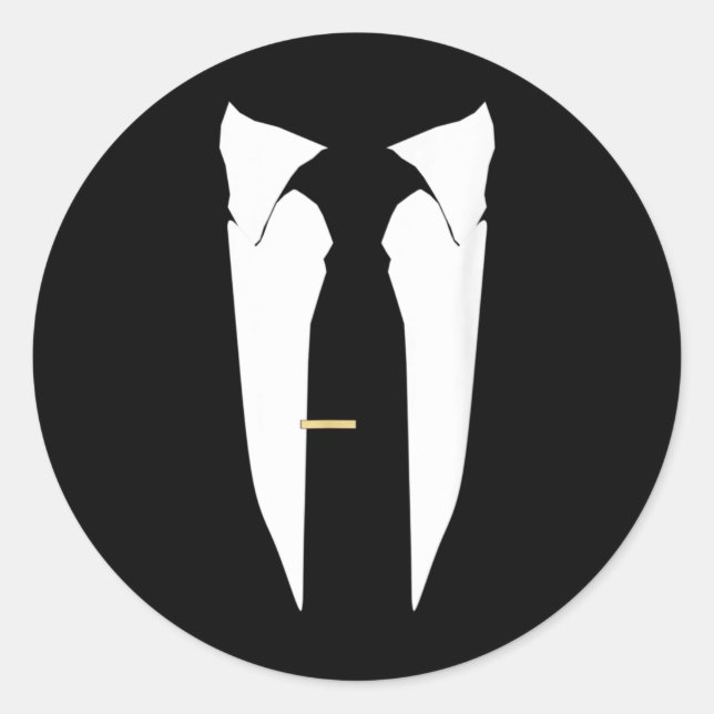 Adesivo Cerimônia de Solteiro de Baile de formatura Tuxedo (Frente)