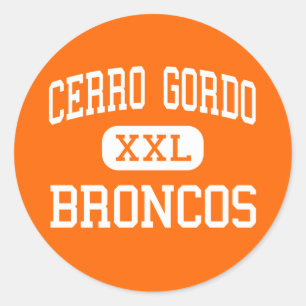 Adesivo Cerro Gordo - broncos - alto - Cerro Gordo