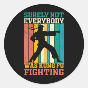 Adesivo Certamente Não Estava Todo Mundo Lutando Kung Fu V
