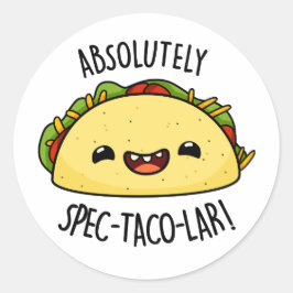 Adesivo Certamente Spec-Taco-Lar Funny Taco Pun