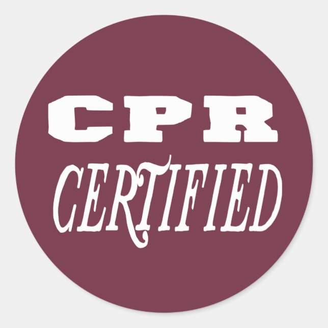 Adesivo certificação de RCP (Frente)