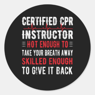 Adesivo Certificado Cpr Instrutor First Aid