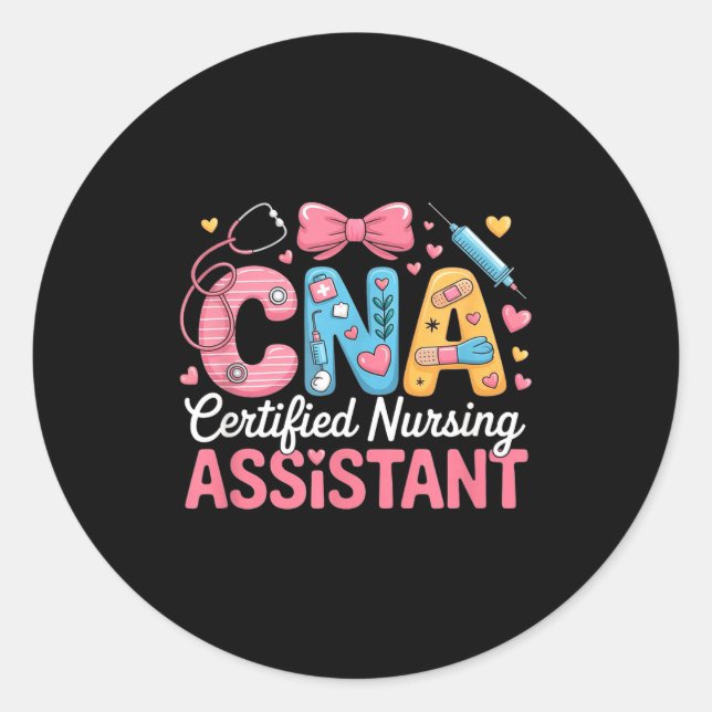 Adesivo Certified Nursing Istant Nurse Aide Nurse Istant C (Frente)