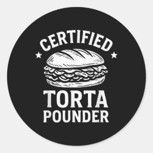Adesivo Certified Torta Pounder Funny Torta Memória Sandwi