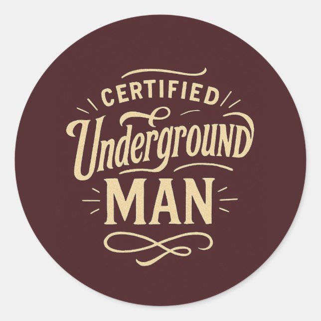 Adesivo Certified Underground Man Fyodor Dostoevsky Mug (Frente)