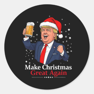 Adesivo Cerveja Bebendo Engraçada Faz Natal 2024 Grande