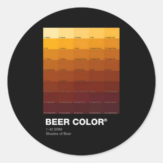 Adesivo Cerveja Cor 1-40 Srm Shades De Cerveja