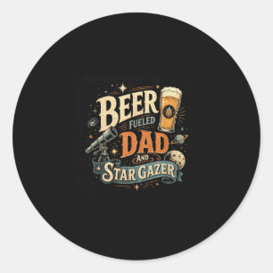 Adesivo Cerveja de observação de estrelas dia dos pais ret
