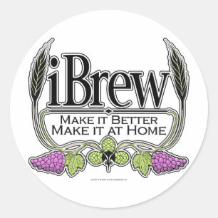 Adesivo cerveja e vinho do iBrew