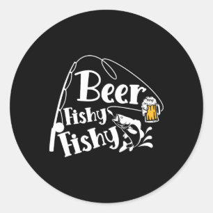 Adesivo Cerveja Fishy Fishy Divertido Pesca Amante do Álco