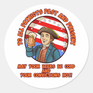 Adesivo Cerveja fria no dia 4 de julho