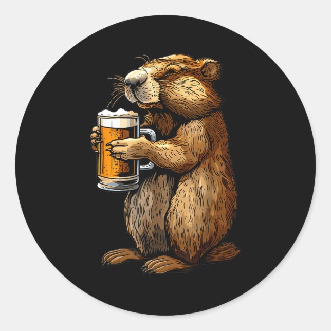 Adesivo Cerveja Groundhog  (Frente)